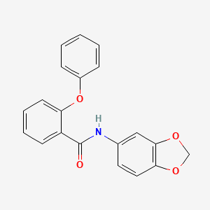 molecular formula C20H15NO4 B5833338 N-(1,3-benzodioxol-5-yl)-2-phenoxybenzamide 