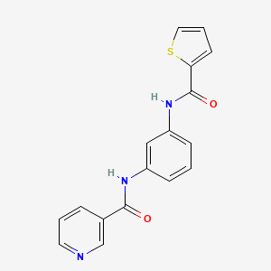 molecular formula C17H13N3O2S B5833468 N-[3-(THIOPHENE-2-AMIDO)PHENYL]PYRIDINE-3-CARBOXAMIDE 