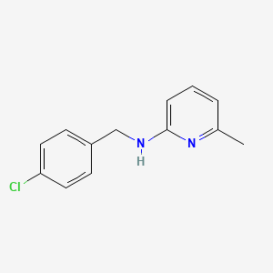 molecular formula C13H13ClN2 B5833562 N-[(4-chlorophenyl)methyl]-6-methylpyridin-2-amine 