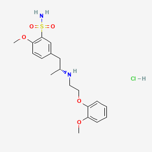 2-methoxy-5-[(2R)-2-[2-(2-methoxyphenoxy)ethylamino]propyl]benzenesulfonamide;hydrochloride