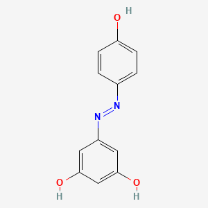 (E)-5-((4-hydroxyphenyl)diazenyl)benzene-1,3-diol