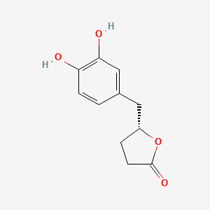 molecular formula C11H12O4 B583368 (R)-5-(3,4-Dihydroxybenzyl)dihydrofuran-2(3H)-one CAS No. 191666-22-5