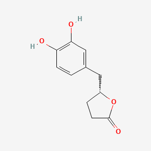 (2R)-2-(3,4-Dihydroxybenzyl)tetrahydrofuran-5-one