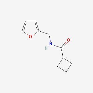 molecular formula C10H13NO2 B5833743 N-(furan-2-ylmethyl)cyclobutanecarboxamide 