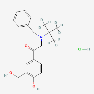 molecular formula C20H26ClNO3 B583375 N-Benzyl Salbutamon-d9 Hydrochloride CAS No. 1330183-34-0