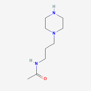 molecular formula C9H19N3O B583380 N-[3-(Piperazin-1-yl)propyl]acetamide CAS No. 141516-23-6