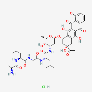molecular formula C45H62ClN5O14 B583381 Ala-Leu-Ala-Leu Daunorubicin Hydrochloride CAS No. 76582-70-2