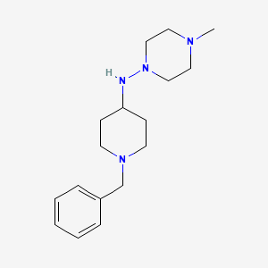 molecular formula C17H28N4 B5833825 N-(1-benzylpiperidin-4-yl)-4-methylpiperazin-1-amine 