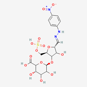 2,5-Anhydro-4-O-alpha-L-idopyranuronosyl-D-mannose 1-[(4-Nitrophenyl)hydrazone] 6-(Hydrogen sulfate)