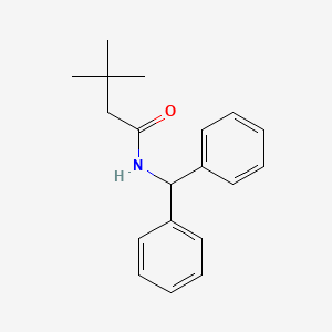 molecular formula C19H23NO B5833898 N-(diphenylmethyl)-3,3-dimethylbutanamide 