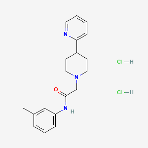 2-(4-(pyridin-2-yl)piperidin-1-yl)-N-(m-tolyl)acetamide dihydrochloride