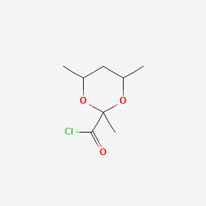 2,4,6-Trimethyl-1,3-dioxane-2-carbonyl chloride