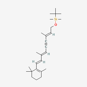 molecular formula C26H42OSi B583399 O-tert-Butyldimethylsilyl 11,12-Didehydro Retinol CAS No. 210700-51-9