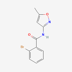 molecular formula C11H9BrN2O2 B5834048 2-bromo-N-(5-methyl-1,2-oxazol-3-yl)benzamide 