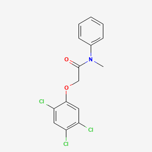 molecular formula C15H12Cl3NO2 B5834055 N-methyl-N-phenyl-2-(2,4,5-trichlorophenoxy)acetamide 