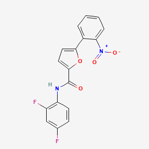molecular formula C17H10F2N2O4 B5834082 N-(2,4-difluorophenyl)-5-(2-nitrophenyl)furan-2-carboxamide 