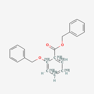 2-Benzyloxy-benzoic Acid-13C3 Benzyl Ester