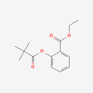 Ethyl 2-[(2,2-dimethylpropanoyl)oxy]benzoate