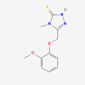 molecular formula C11H13N3O2S B5834182 5-(2-Methoxy-phenoxymethyl)-4-methyl-4H-[1,2,4]triazole-3-thiol 