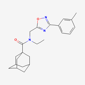 molecular formula C23H29N3O2 B5834360 N-ethyl-N-[[3-(3-methylphenyl)-1,2,4-oxadiazol-5-yl]methyl]adamantane-1-carboxamide 