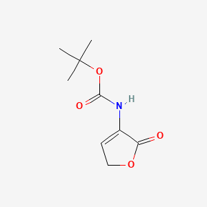 molecular formula C9H13NO4 B583438 tert-Butyl (2-oxo-2,5-dihydrofuran-3-yl)carbamate CAS No. 144704-77-8