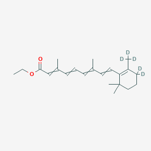 molecular formula C22H32O2 B583439 13-cis-Retinoic Acid-d5 Ethyl Ester CAS No. 78995-96-7