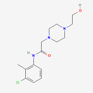 molecular formula C15H22ClN3O2 B5834391 N-(3-chloro-2-methylphenyl)-2-[4-(2-hydroxyethyl)piperazin-1-yl]acetamide CAS No. 523992-23-6