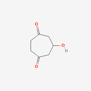 molecular formula C7H10O3 B583444 6-Hydroxy-1,4-cycloheptanedione CAS No. 150044-67-0