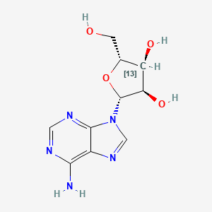 molecular formula C10H13N5O4 B583449 adenosine-3'-13C CAS No. 714950-53-5