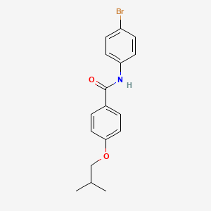 molecular formula C17H18BrNO2 B5834518 N-(4-bromophenyl)-4-(2-methylpropoxy)benzamide 