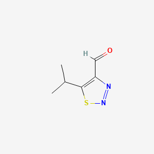 molecular formula C6H8N2OS B583456 5-Isopropyl-1,2,3-thiadiazole-4-carbaldehyde CAS No. 153173-62-7
