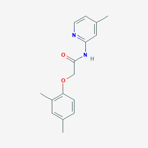 molecular formula C16H18N2O2 B5834572 2-(2,4-dimethylphenoxy)-N-(4-methylpyridin-2-yl)acetamide 