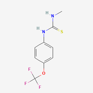 molecular formula C9H9F3N2OS B5834585 N-methyl-N'-[4-(trifluoromethoxy)phenyl]thiourea 