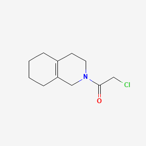molecular formula C11H16ClNO B583462 Isoquinoline,2-(chloroacetyl)-1,2,3,4,5,6,7,8-octahydro-(9ci) CAS No. 158890-35-8