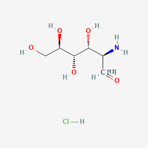 molecular formula C6H14ClNO5 B583471 D-Glucosamine-13C Hydrochloride CAS No. 84247-63-2