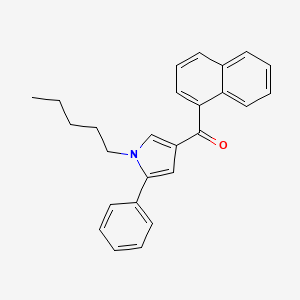 molecular formula C26H25NO B583473 naphthalen-1-yl(1-pentyl-5-phenyl-1H-pyrrol-3-yl)methanone CAS No. 914458-19-8