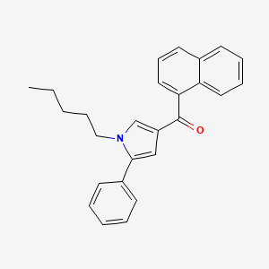 naphthalen-1-yl(1-pentyl-5-phenyl-1H-pyrrol-3-yl)methanone