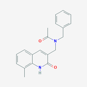 molecular formula C20H20N2O2 B5834813 N-benzyl-N-((2-hydroxy-8-methylquinolin-3-yl)methyl)acetamide 