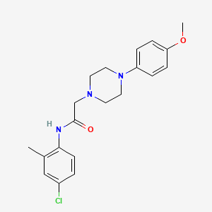 molecular formula C20H24ClN3O2 B5834833 N-(4-chloro-2-methylphenyl)-2-[4-(4-methoxyphenyl)piperazin-1-yl]acetamide 