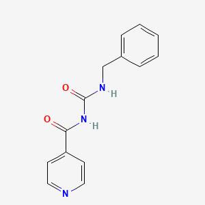 molecular formula C14H13N3O2 B5834847 N-(benzylcarbamoyl)pyridine-4-carboxamide 
