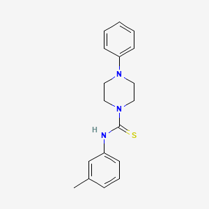molecular formula C18H21N3S B5834867 N-(3-methylphenyl)-4-phenylpiperazine-1-carbothioamide 