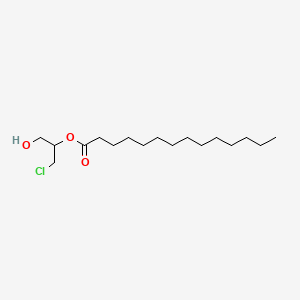 molecular formula C17H33ClO3 B583489 rac 2-Myristoyl-3-chloropropanediol CAS No. 1330166-18-1