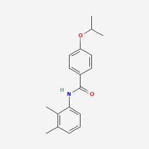 molecular formula C18H21NO2 B5834901 N-(2,3-dimethylphenyl)-4-(propan-2-yloxy)benzamide 