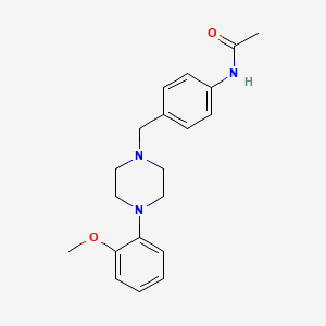 molecular formula C20H25N3O2 B5834928 N-[4-[[4-(2-methoxyphenyl)piperazin-1-yl]methyl]phenyl]acetamide 