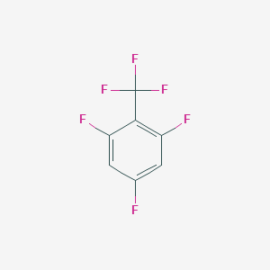 molecular formula C7H2F6 B058350 2,4,6-Trifluorobenzotrifluoride CAS No. 122030-04-0