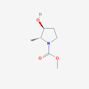(2R,3S)-Methyl 3-hydroxy-2-methylpyrrolidine-1-carboxylate