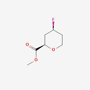 molecular formula C7H11FO3 B583510 methyl (2R,4S)-4-fluorooxane-2-carboxylate CAS No. 157919-83-0