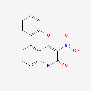 molecular formula C16H12N2O4 B5835169 1-Methyl-3-nitro-4-phenoxyquinolin-2-one CAS No. 141945-62-2