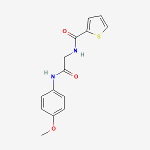 molecular formula C14H14N2O3S B5835174 N-[2-(4-methoxyanilino)-2-oxoethyl]thiophene-2-carboxamide 