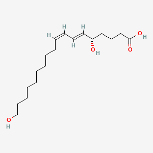 molecular formula C18H32O4 B583521 (5S,6E,8Z)-5,18-Dihydroxyoctadeca-6,8-dienoic acid CAS No. 1021188-24-8